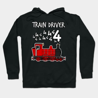 Train Driver 4 Year Old Kids Steam Engine Hoodie